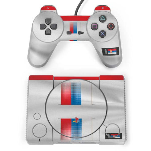 Serbia Soccer Flag PlayStation Classic Bundle Skin